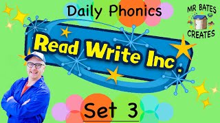 DAILY PHONICS PRACTICE Read Write Inc Phonics Set 3 The Shed School [upl. by Ladew157]