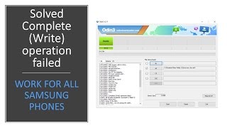 Solved  Complete Write operation failed  Work for all Samsung Phones [upl. by Eisor]