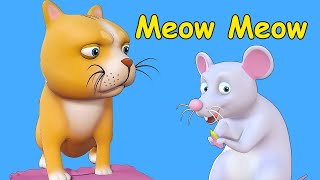 Meow Meow Little Cat  Baby Songs  Nursery Rhymes [upl. by Enahsed]