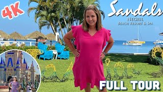 Sandals Negril Complete Resort Tour amp Walkthrough  4K  Jamaica AllInclusive [upl. by Vladamir]