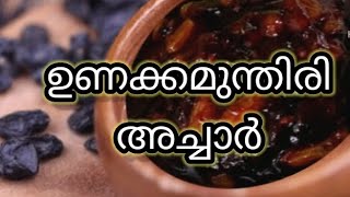 ഉണക്ക മുന്തിരി അച്ചാർ Malayalam Recipe Raisins Pickle [upl. by Dulcy]