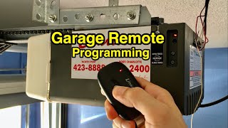 How to program garage door opener remote  DIY [upl. by Silenay]