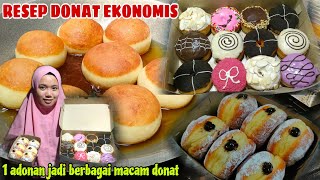 RESEP DONAT 1KG TEPUNG  1 Adonan jadi berbagai macam donat [upl. by Ajile]