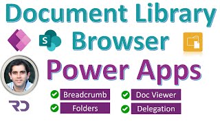 Power Apps SharePoint Document Library Tutorial [upl. by Virgy832]