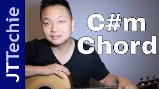 How to Play Cm Chord on Acoustic Guitar  C Sharp Minor Bar Chord [upl. by Paulson]