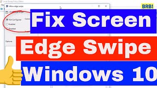 How to Enable or Disable Screen Edge Swipe in Windows 10 [upl. by Kirat39]