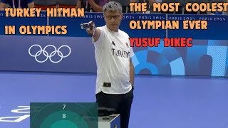 Coolest Olympian ever Yusuf Dikec shootergames shooters paris2024 olympics [upl. by Arrekahs]