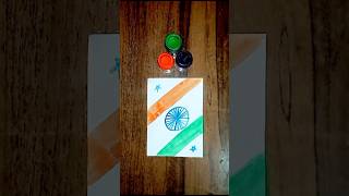 Tiranga Drawing 🇮🇳 art drawing tiranga 26january republicday 15August shortsfeed [upl. by Anisamoht977]