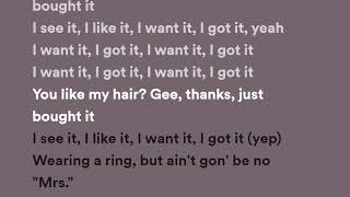 Ariana Grande  7 rings Lyrics [upl. by Rolf151]