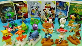 2000 WALT DISNEYS VIDEO SHOWCASE set of 18 McDONALDS HAPPY MEAL COLLECTIBLES VIDEO REVIEW [upl. by Catima]