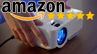 240 Zoll Kinoerlebnis für 100€ Amazon Bestseller Beamer im Test [upl. by Carilyn]