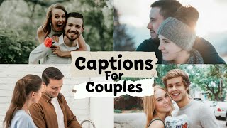 COUPLE INSTAGRAM CAPTIONS [upl. by Aliekahs]