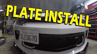 Front License Plate Mount Install 20162024 Camaro SS LT 1LE amp ZL1 [upl. by Amabil340]