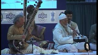 Pandit Ravi Shankar on Sitar Ustad Bismillah Khan on Shehnai  standing ovation rare performance [upl. by Ilenay484]