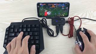 Gamwing Mix pro 4 in 1 Mobile Game keyboard amp Mouse Combo Pack [upl. by Weasner]