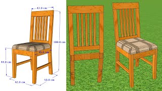 Como hacer una Silla de madera elegante [upl. by Accebar869]