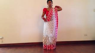 How to tie DOLA RE DOLA saree from Devdas sub [upl. by Rabma893]