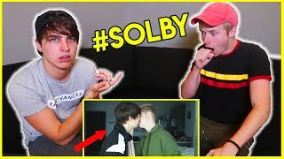 REACTING TO STRANGE SAM AND COLBY EDITS  Colby Brock [upl. by Liryc977]