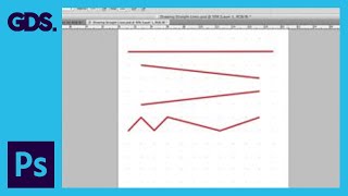 Draw Straight Lines In Adobe Photoshop [upl. by Nawrocki]