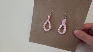 Aretes de rosas 🥰Macrame 💕💕💕 [upl. by Arob]