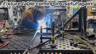 Fabricating pipe frame for a John Deere tractor [upl. by Ienttirb]