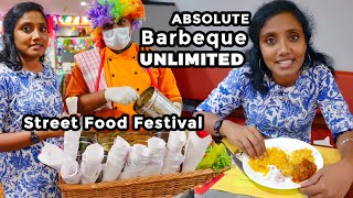 120 items Unlimited Absolute Barbecue I Street Food Festival I Tastee with Kiruthiga [upl. by Groos]