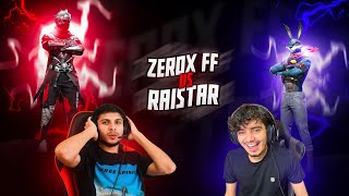 Zerox FF🥷🏻 Vs New Raistar🐰 1v1 Fight on Live🔥 [upl. by Bern]