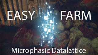 Destiny 2 Microphasic Datalattice Easy Infinite Farming Route [upl. by Hillyer853]