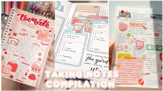 🍑Aesthetic Note Taking TikTok Compilation ☁️ [upl. by Theall]