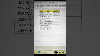 Concat Employee IDs amp Their Names In Excel 💯  Excel Tricks 🔥 shorts exceltricks tips bytetech [upl. by Callista]