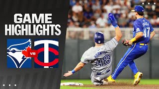 Blue Jays vs Twins Game Highlights 83024  MLB Highlights [upl. by Savick]