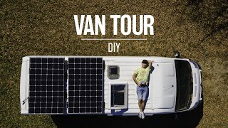 VAN TOUR  Présentation de mon fourgon aménagé DIY Citroën Jumper  SLM 2 [upl. by Ronacin155]