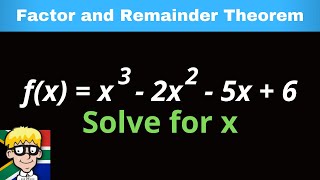 ALevel Maths B612 Polynomials An Example of Using the Factor Theorem [upl. by Anived]