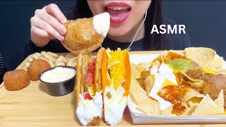 ASMR TACO BELL CRISPANADA DORITOS LOCOS TACO BEEF NACHOS CINNABON amp CHALUPACRUNCHY EATING SOUND [upl. by Diella586]