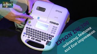 Epson Labelworks LW700 Unboxing Features amp First Impression [upl. by Deckert]