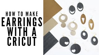 How to Make Earrings with Your Cricut [upl. by Ahsinej199]