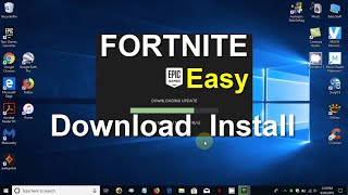 How to Install FORTNITE after you Download FORTNITE on PC  Free amp Easy  Newest Version [upl. by Aserej]