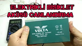 Elektrikli Bisiklet Aküsü Canlandırma  Asitli Su ile Jel Akü Nasıl Kurtarılır 🛵 [upl. by Renraw]