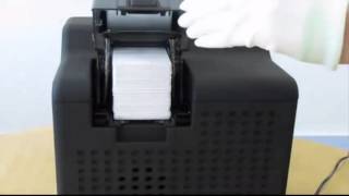 Fargo HDP5000 ID Card Printer  How to Load Cards [upl. by Wilinski]