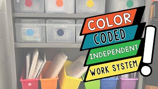 Special Ed Classroom Tour Independent Work Task System [upl. by Anastas458]