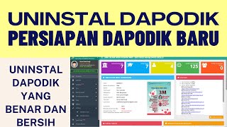 CARA UNINSTAL DAPODIK LAMA PERSIAPAN DAPODIK BARU [upl. by Nedle]