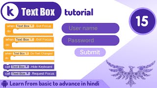 Kodular Text box Component Design and Block tutorial Kodular tutorial  Tutorial no15 [upl. by Ahsienaj355]