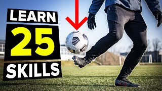 25 ways to control the ball in the air  Learn first touch skills [upl. by Alfreda296]