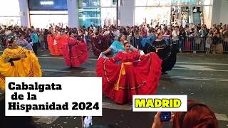 Cabalgata de la Hispanidad 2024 EN MADRID [upl. by Teddman]