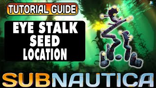 HOW TO GET THE EYE STALK SEED IN SUBNAUTICA  hatching Enzymes [upl. by Neelhtak]