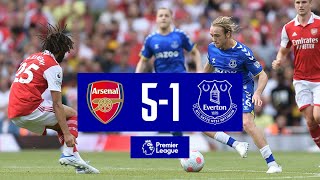 ARSENAL 51 EVERTON  PREMIER LEAGUE HIGHLIGHTS [upl. by Felix399]