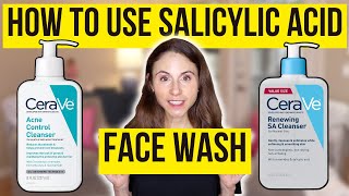 HOW TO USE SALICYLIC ACID FACE WASH 🚿 Dermatologist DrDrayzday [upl. by Nnylannej]