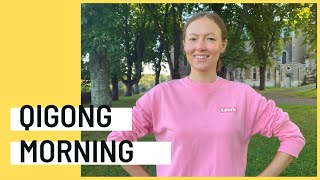 10 Minute Easy Morning Qigong To Feel Good [upl. by Yrrok]