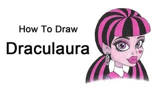 How to Draw Draculaura Monster High [upl. by Asiluj]