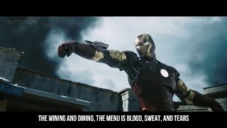 Skillet  Finish Line Lyric Video  Iron Man Tribute [upl. by Verlee663]